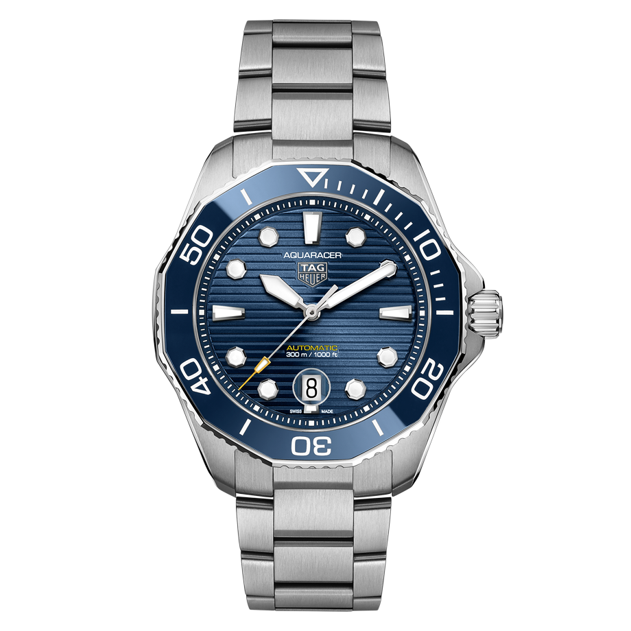 【117641】TAG HEUER タグホイヤー  WBP201B BA0632 アクアレーサー300  ブルーダイヤル SS 自動巻き ギャランティーカード 純正ボックス 腕時計 時計 WATCH メンズ 男性 男 紳士